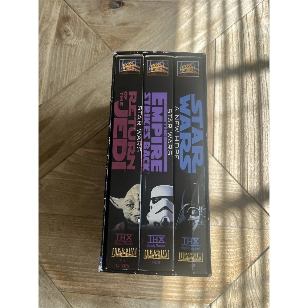 Star Wars Trilogy Movies VHS 3-Tape Set (VHS,1995) GUC